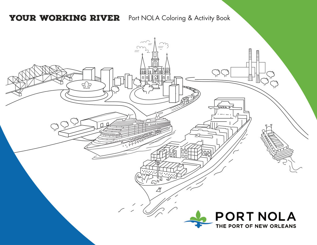 Your Working River: Port NOLA Coloring Book
