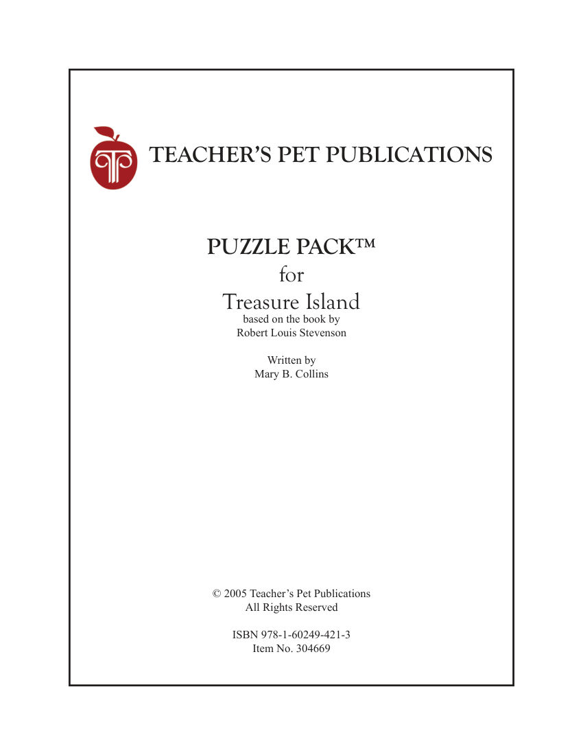 Treasure Island Activity Book
