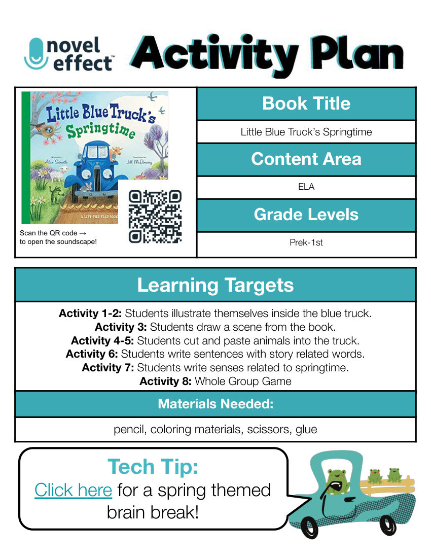 Little Blue Truck’s Springtime Activity Book