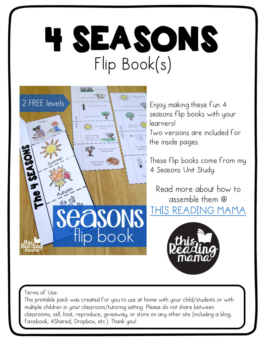 4 SEASONS Activity Book