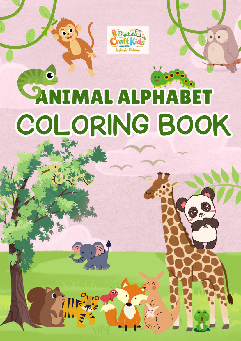 Animal Alphabet Coloring Book