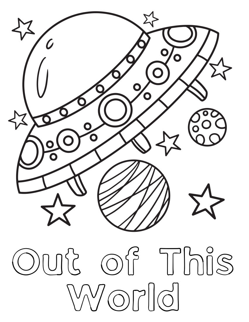 Out Of This World Alien Coloring Book