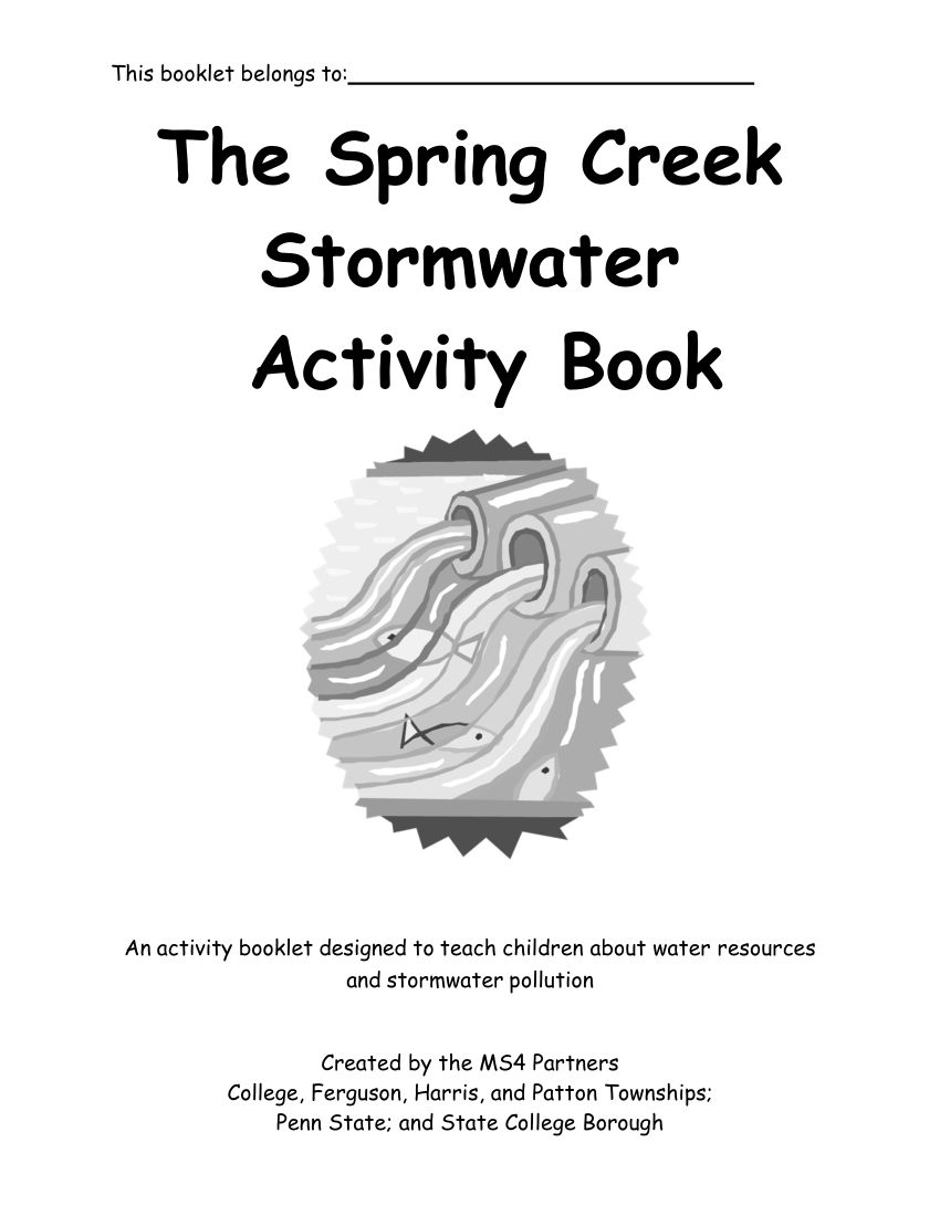 The Spring Creek Stormwater Activity Book